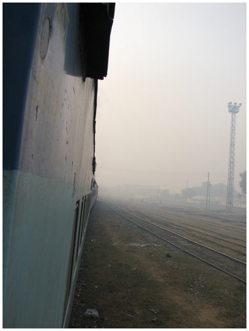 Img_1030 Taken from the train door rolling towards Varanasi on a foggy morning